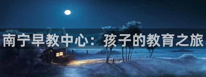 天狮娱乐q39096s：南宁早教中心：孩子的教育之旅
