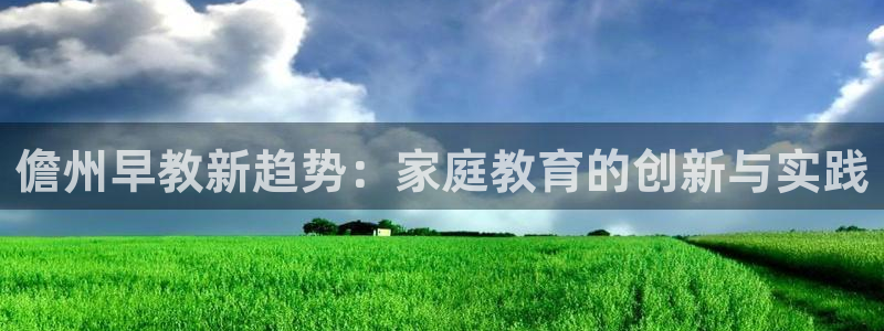 天狮娱乐33673 q实力：儋州早教新趋势：家庭教育的创新与实践
