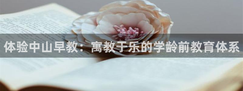 天狮娱乐运营29229：体验中山早教：寓教于乐的学龄前教育体系